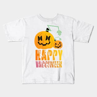 HAPPY VACCIWEEN HALLOWEEN Kids T-Shirt